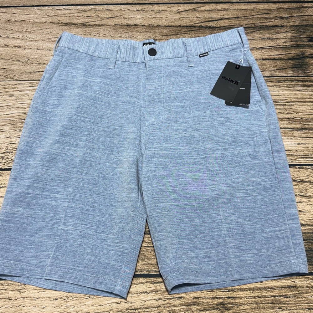 Hurley Cutback Shorts Mens 32 Blue Nike Dri-FIT Regular Fit Walkshorts AJ6449